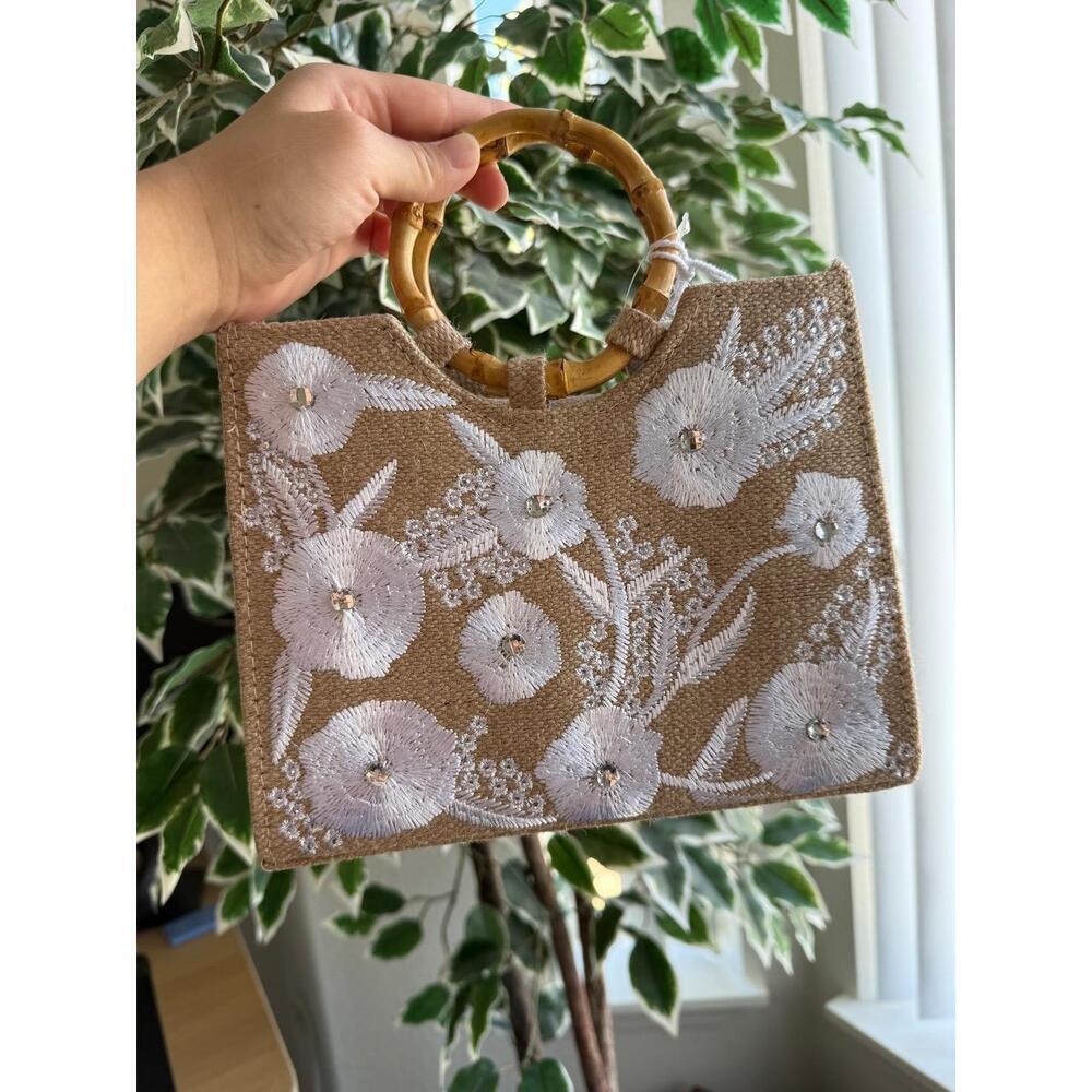 NWT Haute Hippie Floral Embroidered Handbag